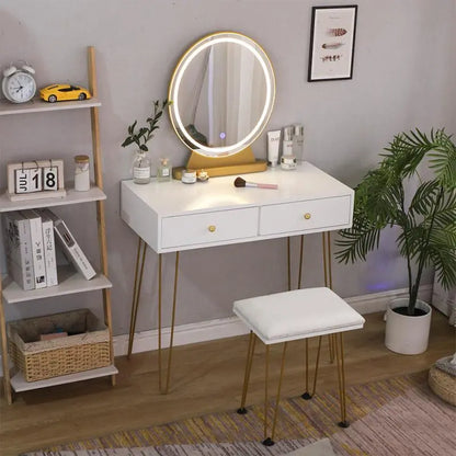 Glam Vanity Set with Lighted Mirror