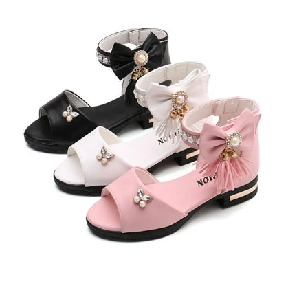 Princess Fashion Bow Sandals for Girls