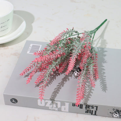 Flocked Plastic Lavender Bundle - Artificial Flowers for Home Decor