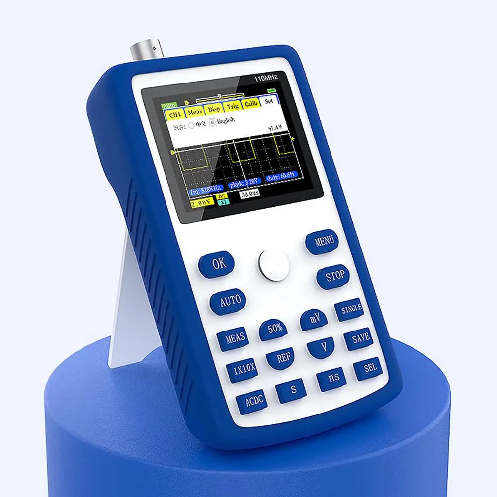 Portable FNIRSI-1C15 Oscilloscope - 110M Bandwidth, 500MSps Sampling Rate