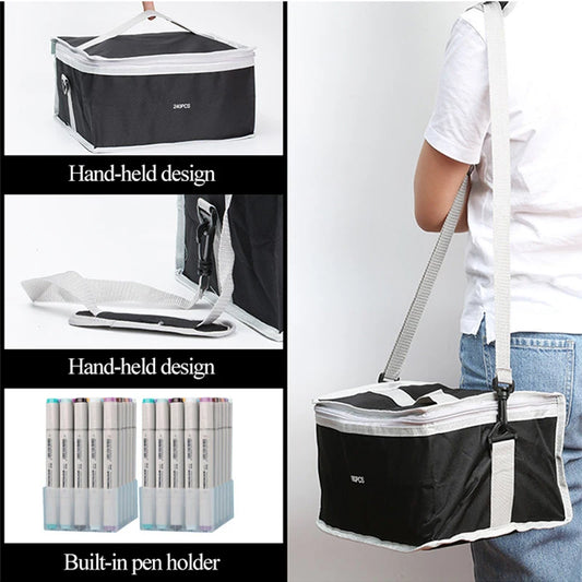 Dual Tip Alcohol-Based Skin Tone Marker Pen Set - 24 Colors