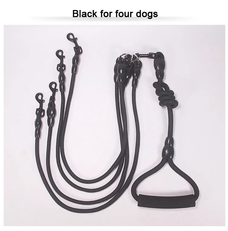 Adjustable Dual Dog Leash - Walk 2, 3, or 4 Dogs