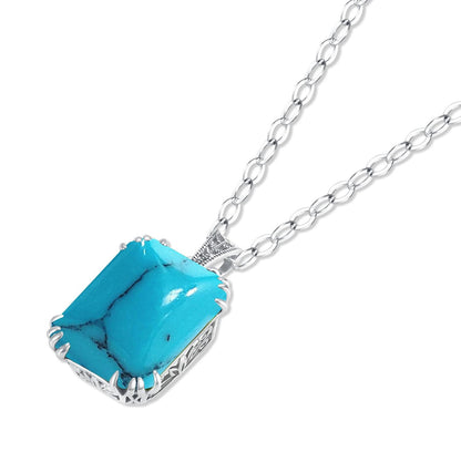 925 Sterling Silver Turquoise Pendan