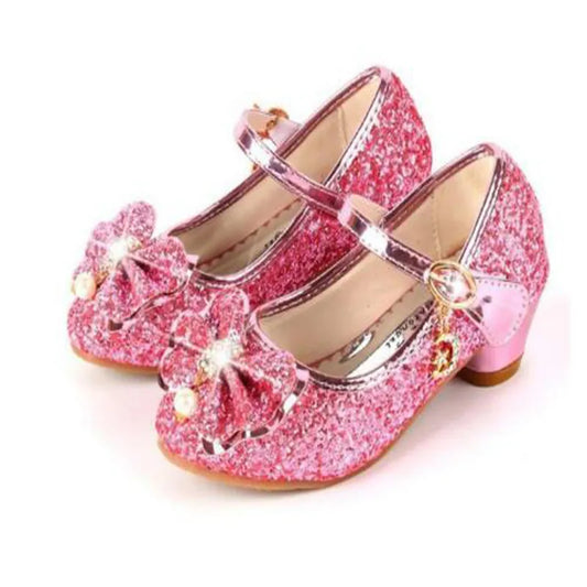 Chaussures en cuir princesse papillon enfants filles