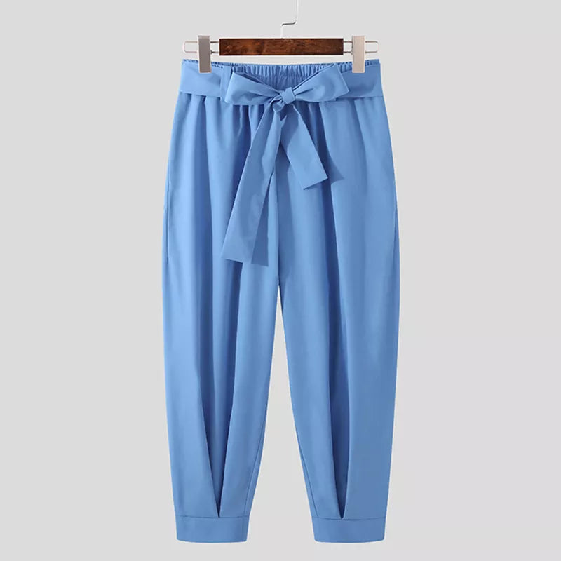 Men's Drawstring Harem Trousers