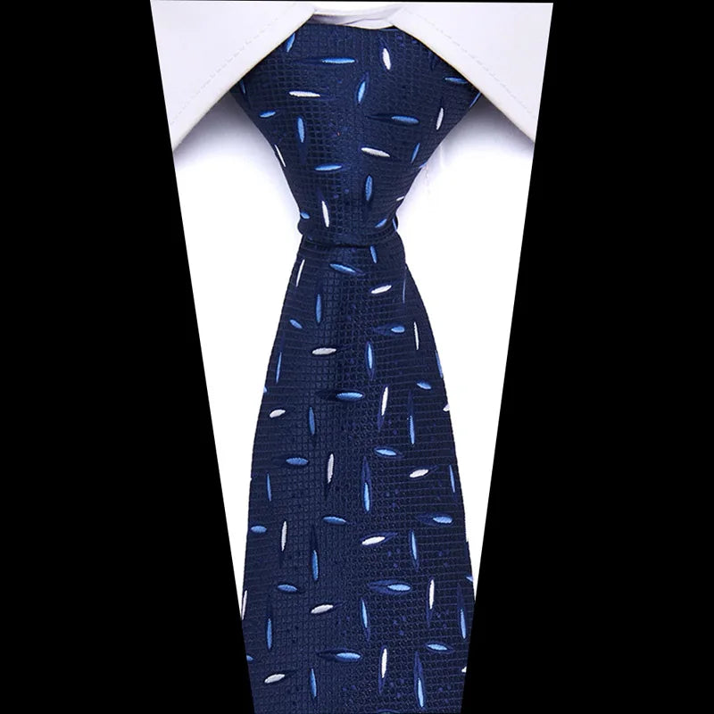 Dark Blue 8cm Fashion Tie Wedding Luxury Gift