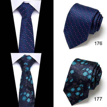 Dark Blue 8cm Fashion Tie Wedding Luxury Gift