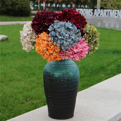 Bouquet d'hortensias en soie - Fleurs artificielles