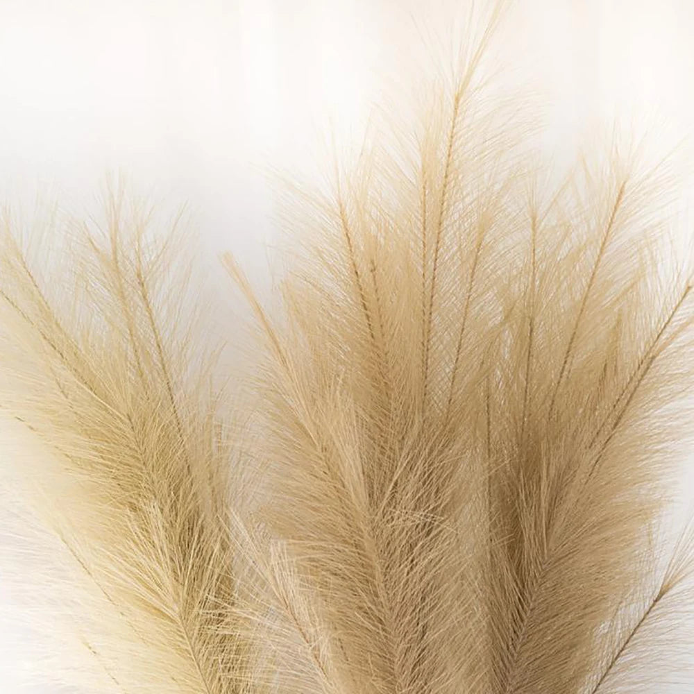 Faux Pampas Grass Vase Decor