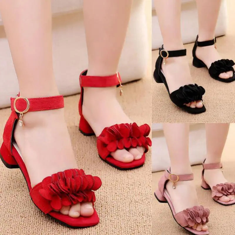 Summer Kids Girls  Leather Shoes for Wedding