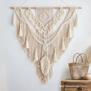 Nordic Bohemian Macrame Wall Hanging Tassel Boho Tapestry Hand-Woven For Home Decor Livingroom Bedroom Room House Decoration