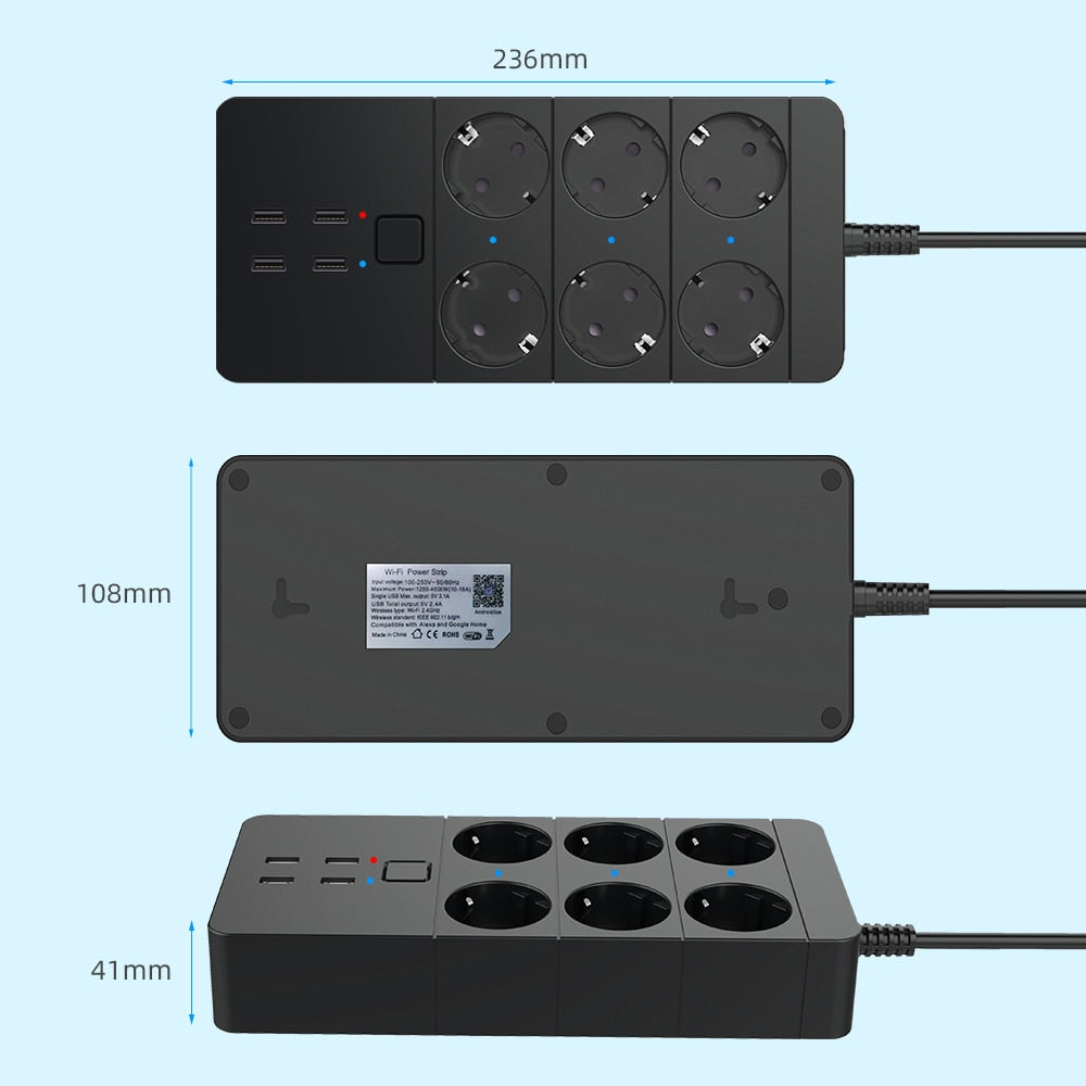 Smart WiFi Power Strip