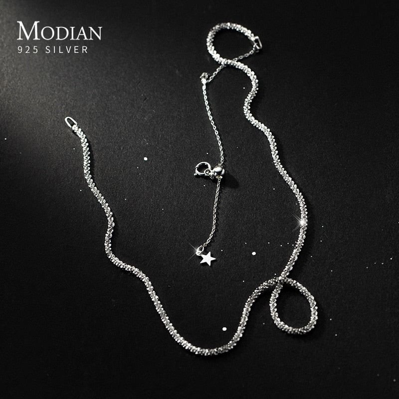 Luxury 925 Silver Adjustable Necklace