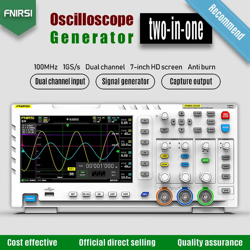 Oscilloscope numérique 1014D - Générateur de signaux à deux canaux