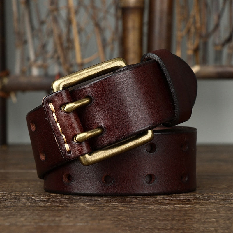 Classic Vintage Men's Leather Belt