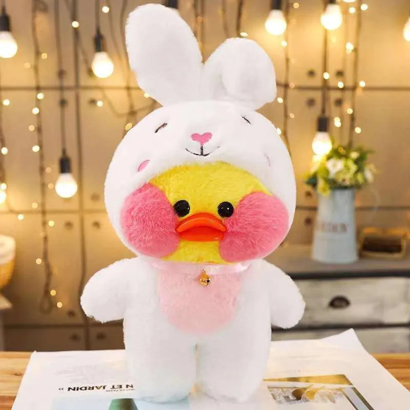 Adorable peluche de canard café LaLafanfan de 30 cm