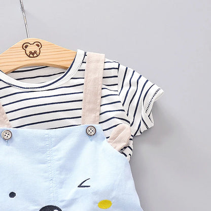 0–18 Monate Baby-Mädchen-Frühlings- und Herbst-Kleidungsset