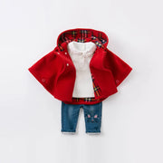 Baby Girls Buttoned T-Shirt for Winter