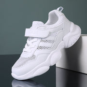 Boys White Mesh Sneakers - Stylish & Comfy