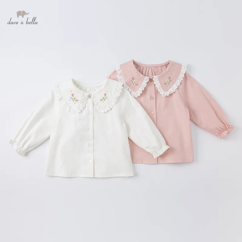 Baby Girls Embroidery Shirts Spring Fashion