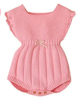 Newborn Baby Clothes 0-18m Solid Sleeveless