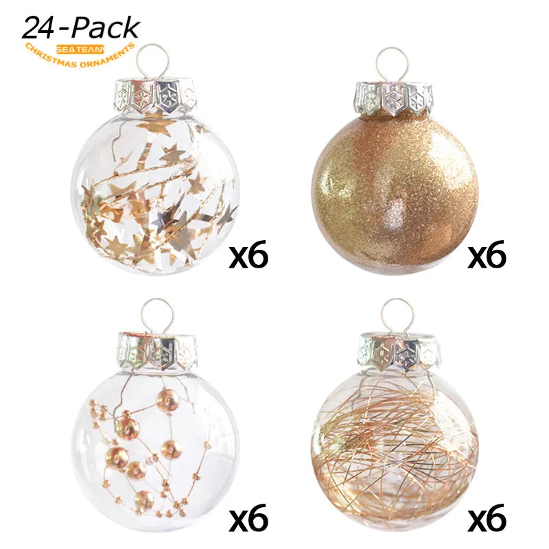 24pcs 6cm Christmas  Tree Hanging  Balls - Christmas Decorations