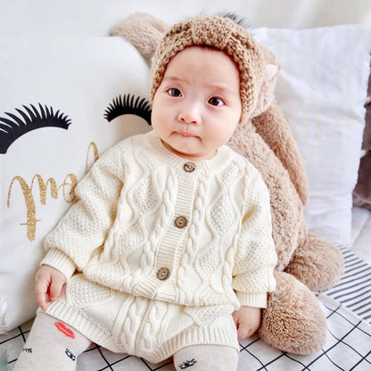 Baby Girls Cardigan Knitted Sweater