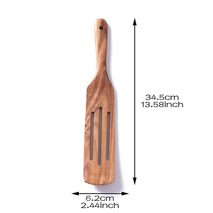 7-Pcs Teak Wood Tableware Set