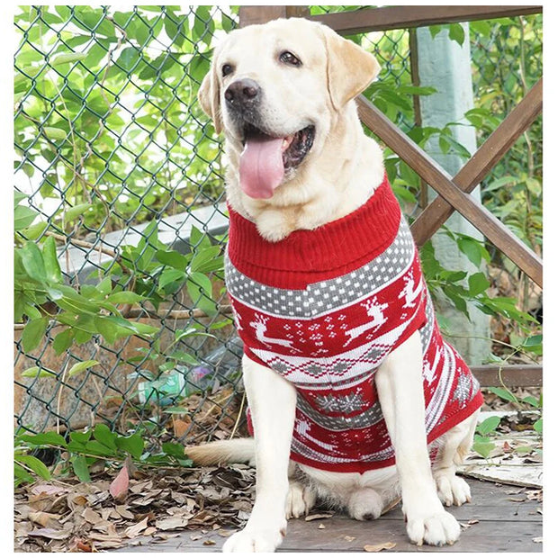 Cozy Christmas Sweater for Big Dogs