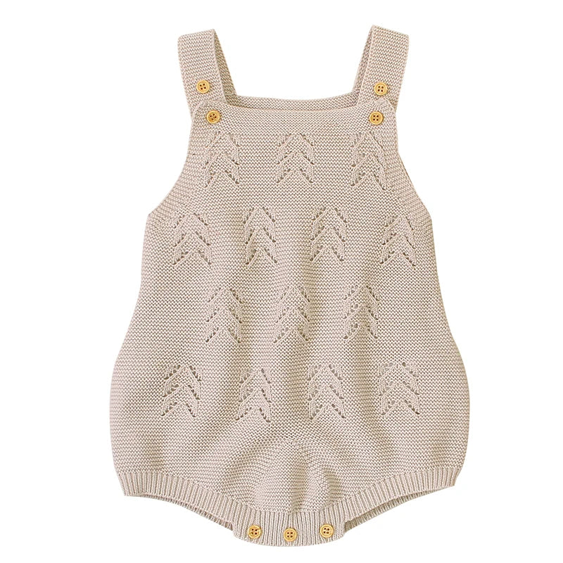 Newborn Baby Clothes 0-18m Solid Sleeveless