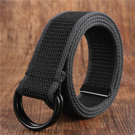 Versatile Double Ring Canvas Belt