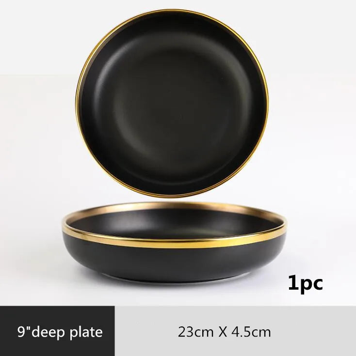 Stone Lain Florian 16-Piece Gold Dinnerware Set