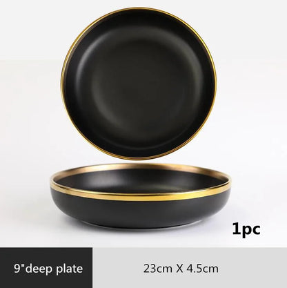 Stone Lain Florian 16-Piece Gold Dinnerware Set