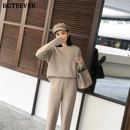 Chic Oversized Turtleneck Sweater for Women