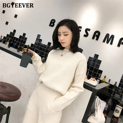 Chic Oversized Turtleneck Sweater for Women