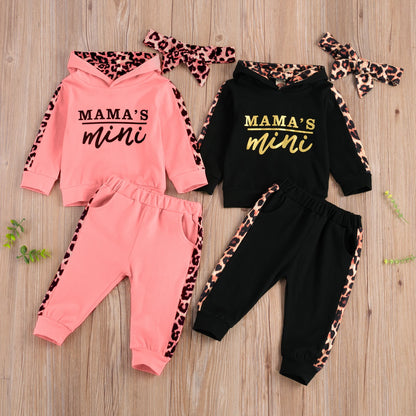 2-teiliges Baby-Set mit Rundhals-T-Shirt und Hose für Mädchen