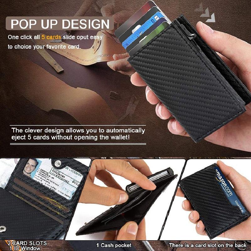 RFID Blocking Carbon Wallet for Men