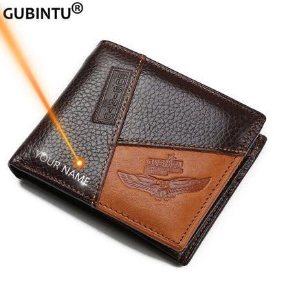 GUBINTU High-Quality Leather Wallet with Coin Pocket