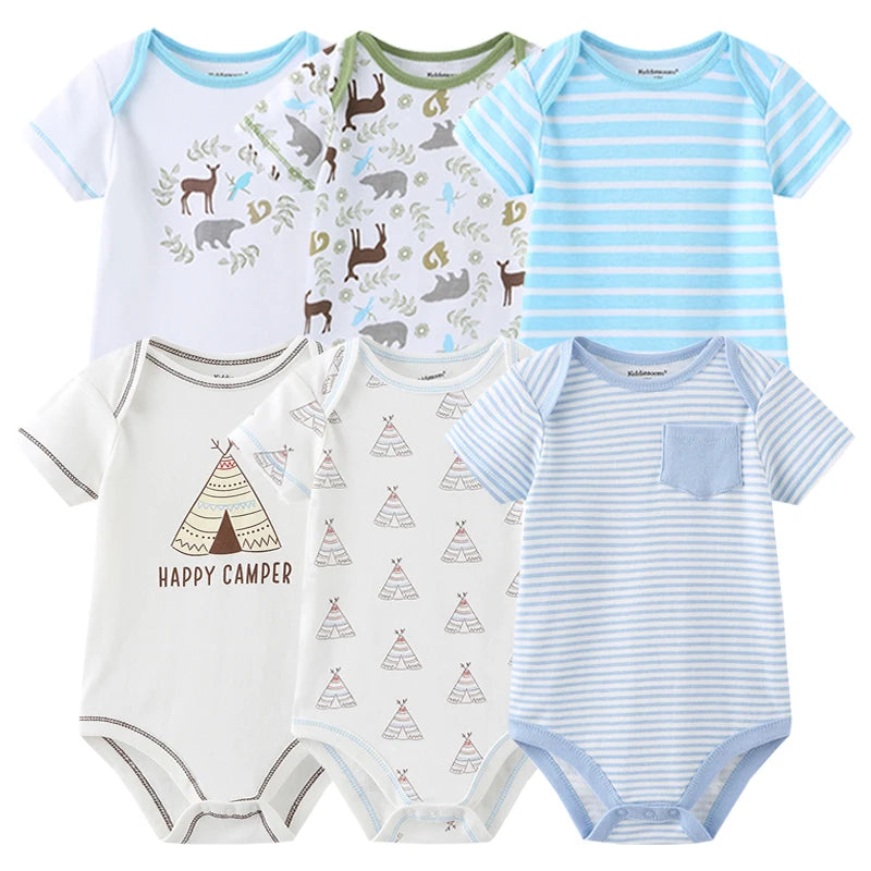 Frühlings-Herbst-Baby-Bodys aus 100 % Baumwolle, langärmlig