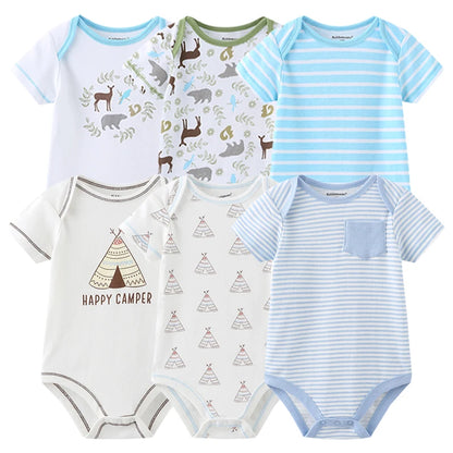 Frühlings-Herbst-Baby-Bodys aus 100 % Baumwolle, langärmlig