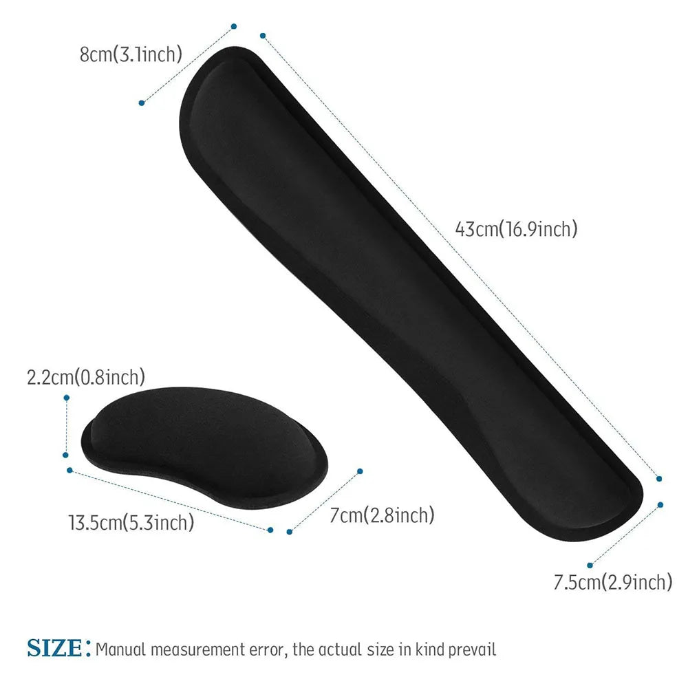 Widen Memory Foam Mouse Pad & Keyboard Wrist Support