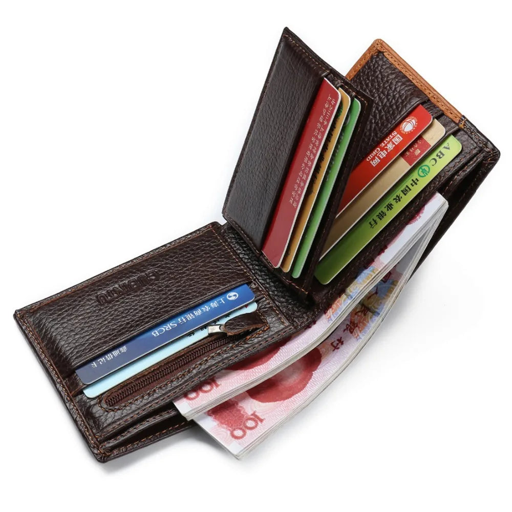 GUBINTU High-Quality Leather Wallet with Coin Pocket