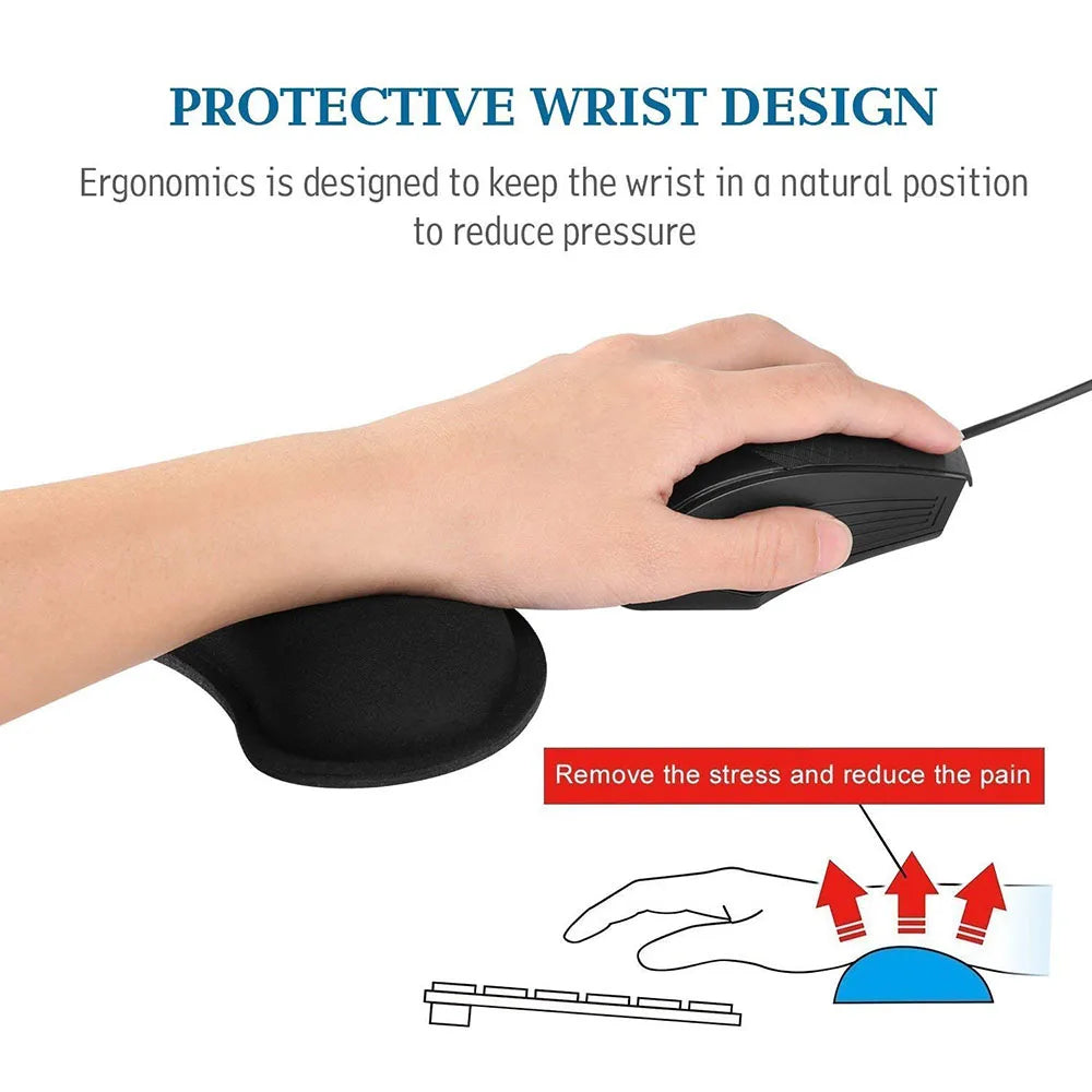 Widen Memory Foam Mouse Pad & Keyboard Wrist Support