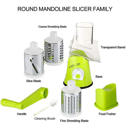 Efficient Manual Rotary Vegetable Slicer