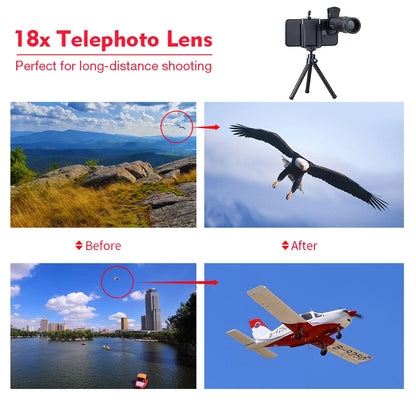18X Telescope Zoom Lens - Monocular for Phones