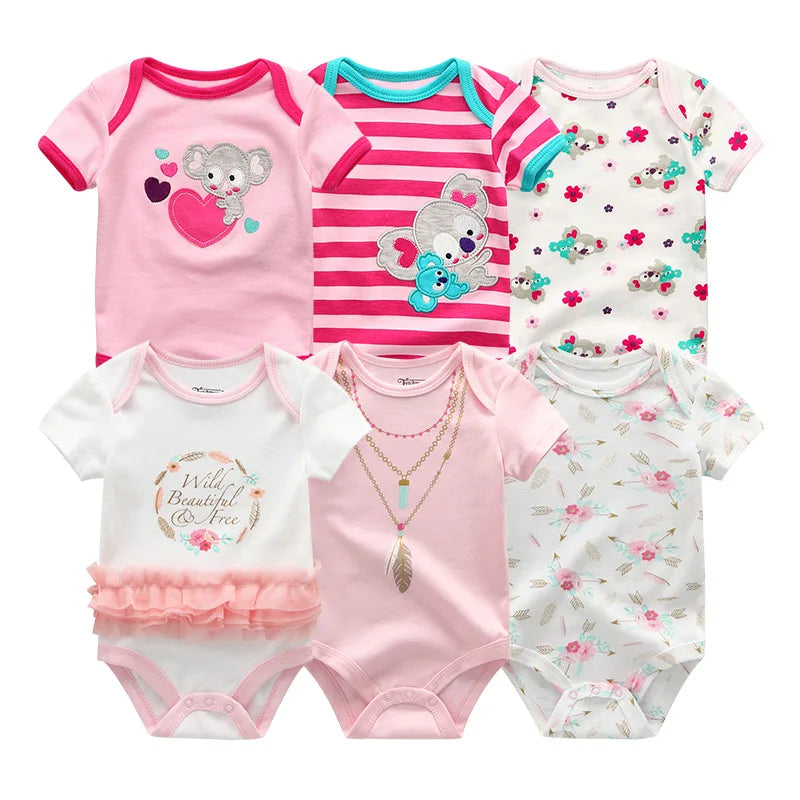 Frühlings-Herbst-Baby-Bodys aus 100 % Baumwolle, langärmlig