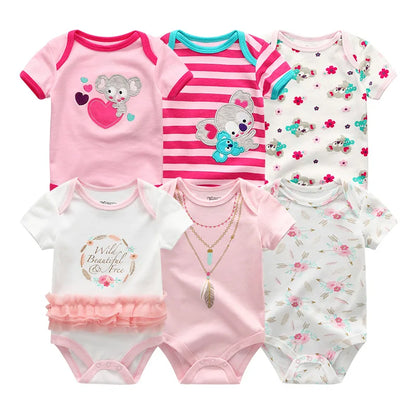 Frühlings-Herbst-Baby-Bodys aus 100 % Baumwolle, langärmlig