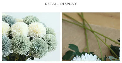 Silk Dandelion Flower Ball Bouquet - Artificial Home Garden