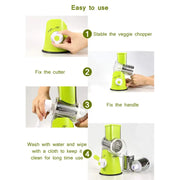 Efficient Manual Rotary Vegetable Slicer