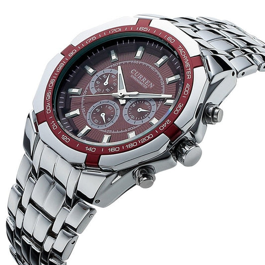 CURREN Men Luxury Brand Watches Full Steel Quartz